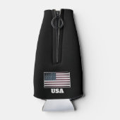 アメリカ保のクリスマス素晴らしサンタトランプ漫画 ボトルクーラー (裏面)