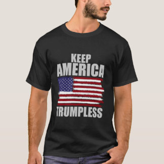 アメリカ保トランプレス米国国旗の民主党部 Tシャツ