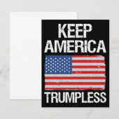 アメリカ保トランプレスIII 招待状 (正面/裏面)