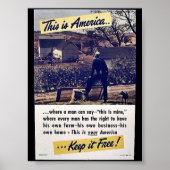 アメリカ保無料！ ポスター (正面)