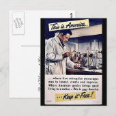 アメリカ保無料！ ポストカード (正面/裏面)