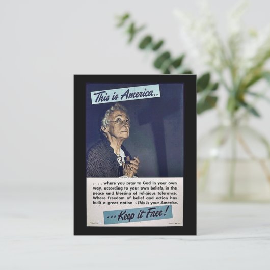 アメリカ保無料! ポストカード (スタンド正面)