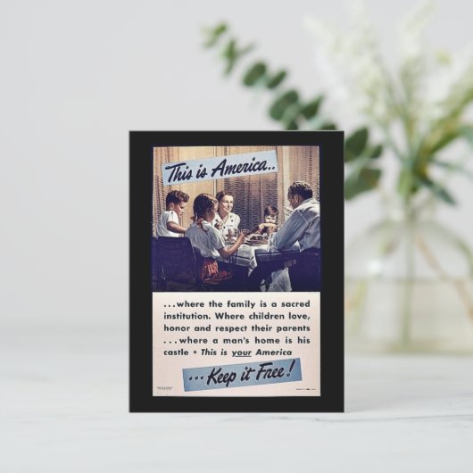 アメリカ保無料! ポストカード (スタンド正面)