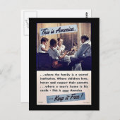 アメリカ保無料! ポストカード (正面/裏面)