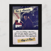 アメリカ保無料! ポストカード (正面)