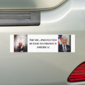 アメリカ保護へのトランプ神保護大統領 バンパーステッカー (車上)