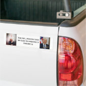 アメリカ保護へのトランプ神保護大統領 バンパーステッカー (トラック上)