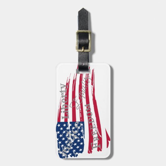 アメリカ値 ラゲッジタグ (正面縦)