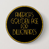 アメリカ億万長者の黄金時代 缶バッジ (正面)