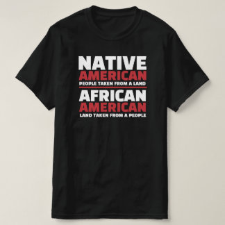 アメリカ先住民とアフリカ系米国人 Tシャツ