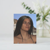 アメリカ先住民のはがき ポストカード (スタンド正面)