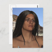 アメリカ先住民のはがき ポストカード (正面/裏面)