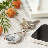 アメリカ先住民のアイコン: ラコタ族の指導者シッティング・ブル キーホルダー (側面)