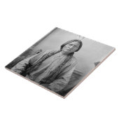 アメリカ先住民のアイコン: ラコタ族の指導者シッティング・ブル タイル (側面)