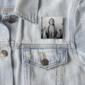 アメリカ先住民のアイコン: ラコタ族の指導者シッティング・ブル 缶バッジ (インサイチュ)