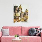 アメリカ先住民の勉強（カラーリトボ） キャンバスプリント (インサイチュ (リビング))