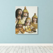 アメリカ先住民の勉強（カラーリトボ） キャンバスプリント (インサイチュ (ウッドフロア))