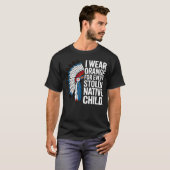 アメリカ先住民の子供たちのためにオレンジ色を着用する統一の日 Tシャツ (正面フル)