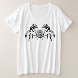アメリカ先住民の文化 – サン踊りココペリ1 プラスサイズTシャツ