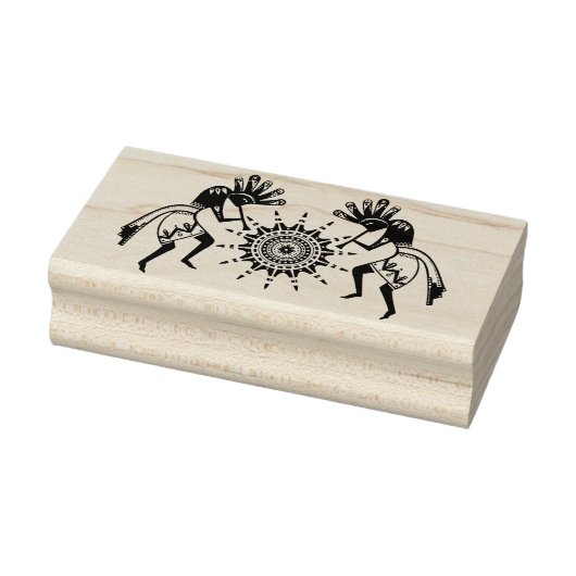 アメリカ先住民の文化 – サン踊りココペリ1 ラバースタンプ (スタンプ)