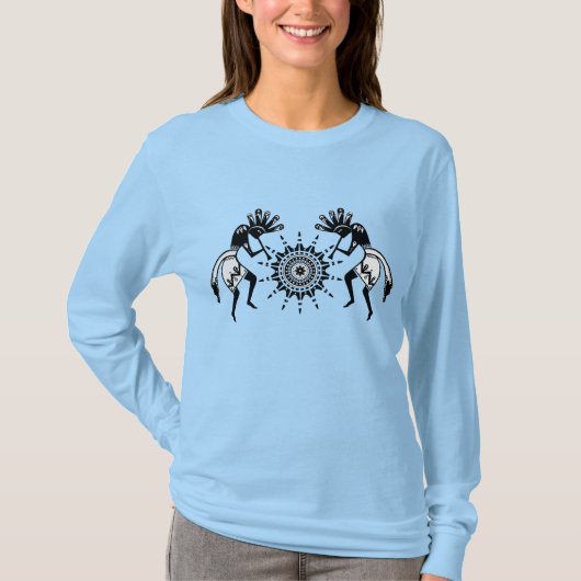 アメリカ先住民の文化 – サン踊りココペリ1 Tシャツ (正面)