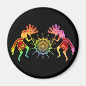 アメリカ先住民の文化 – サン踊りココペリ4 マグネット (正面)