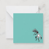 アメリカ先住民の文化 – 踊りココペリ1 ノートカード (裏面)