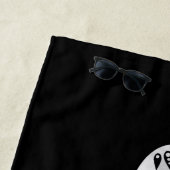 アメリカ先住民の文化 – 踊りココペリ2 ビーチタオル (インサイチュ)