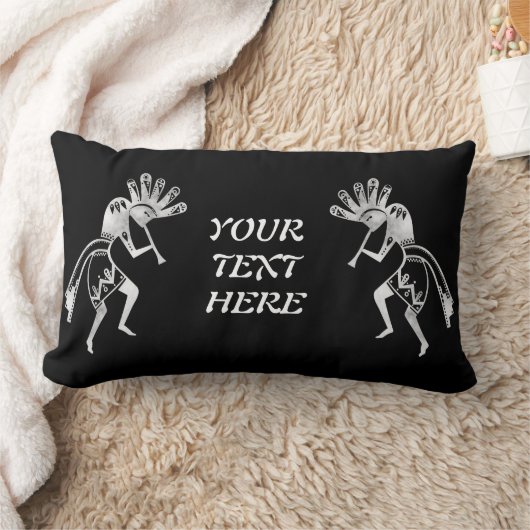 アメリカ先住民の文化 – 踊りココペリ2 ランバークッション (ブランケット)