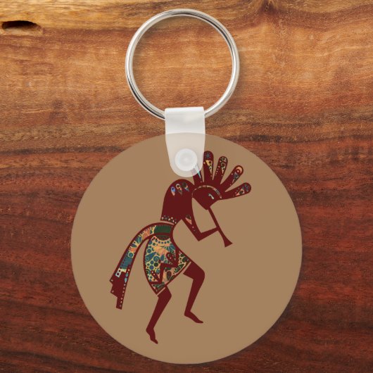 アメリカ先住民の文化 – 踊りココペリ3 キーホルダー (正面)