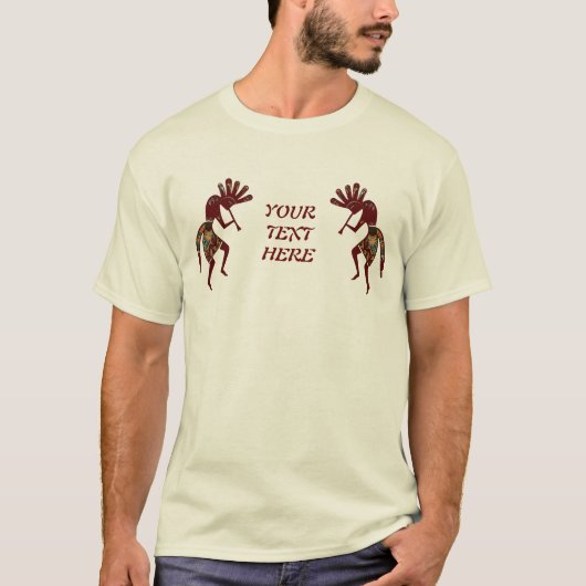 アメリカ先住民の文化 – 踊りココペリ3 Tシャツ (正面)