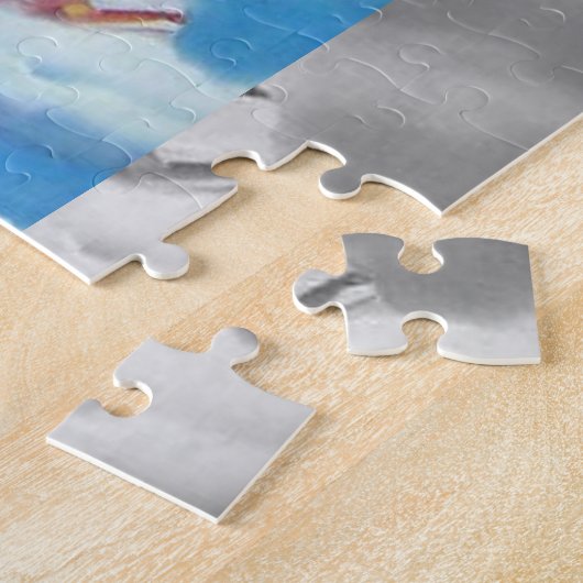 アメリカ先住民の有名なインディアンの長絵画長 ジグソーパズル (側面)