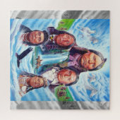 アメリカ先住民の有名なインディアンの長絵画長 ジグソーパズル (横)