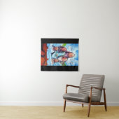 アメリカ先住民の有名なインディアンの長絵画長 タペストリー (インサイチュ(横))