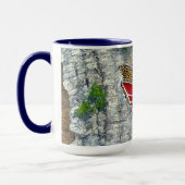 アメリカ先住民の部族的芸術デザイン マグカップ (左)