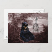 アメリカ先住民インディアンブラックベア ポストカード (正面/裏面)