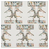 アメリカ先住民ココペリ – あなたの人生を踊る1 ファブリック (見本)