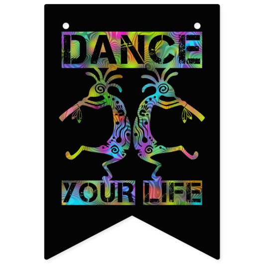 アメリカ先住民ココペリ – あなたの人生を踊る2 バンティングフラッグ (第1の旗)