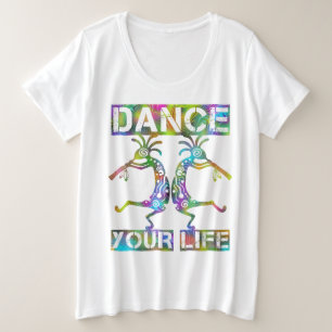 アメリカ先住民ココペリ – あなたの人生を踊る2 プラスサイズTシャツ