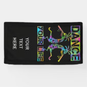 アメリカ先住民ココペリ – あなたの人生を踊る2 横断幕 (横)