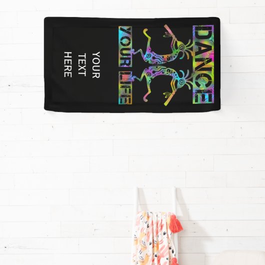 アメリカ先住民ココペリ – あなたの人生を踊る2 横断幕 (インサイチュ)