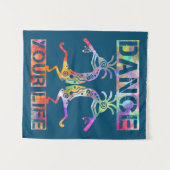 アメリカ先住民ココペリ – あなたの人生を踊る3 タペストリー (正面(横))