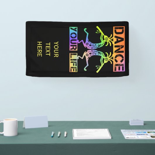 アメリカ先住民ココペリ – あなたの人生を踊る4 横断幕 (トレードショー)