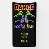 アメリカ先住民ココペリ – あなたの人生を踊る4 横断幕 (縦)