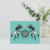 アメリカ先住民文化 – サン踊りココペリ1 ポストカード (スタンド正面)