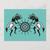 アメリカ先住民文化 – サン踊りココペリ1 ポストカード (正面)
