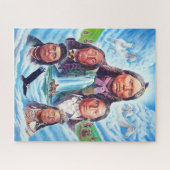 アメリカ先住民絵画の有名なインディアン長 ジグソーパズル (横)
