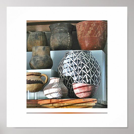 アメリカ先住民陶芸品のコレクション ポスター (正面)