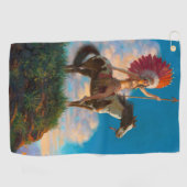 アメリカ先住民: 酋長, ネイティブアメリカン ゴルフタオル (横)