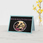 アメリカ全土からのハチドリの同情カード カード (黄色い花)